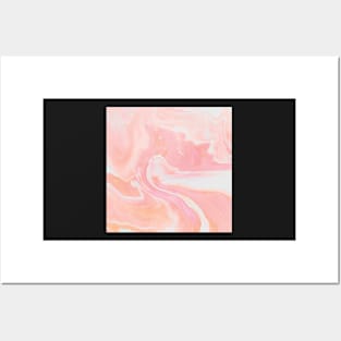 Abstract Pink Oil Posters and Art